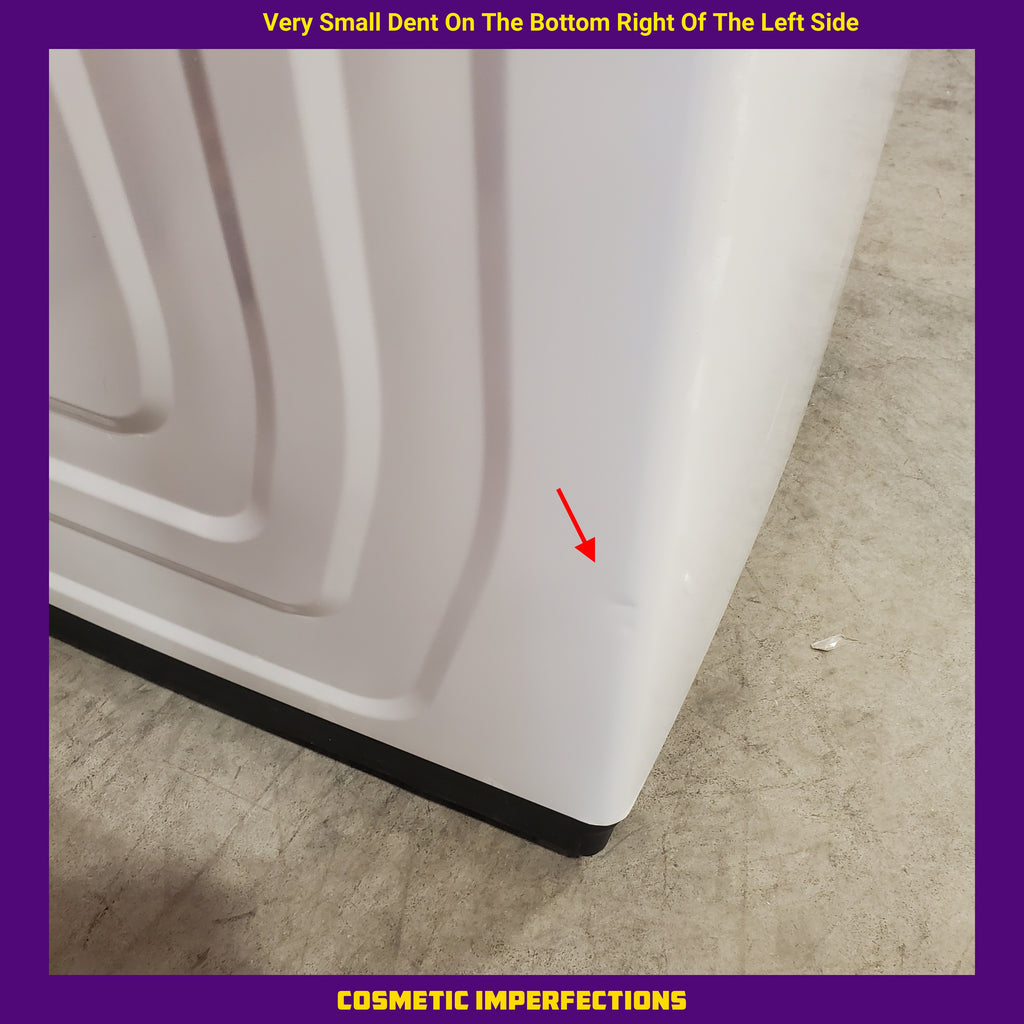 Samsung 5.0 cu. ft. Top Load Washing Machine with Active Water Jet 1CR04014 - WA50R5200AW - Certified Refurbished and Samsung White Smart Electric 7.4 Cu. Ft. Dryer with Sensor Dry and Steam Sanitize+ 16106 - DVE52A5500W - Scratch & Dent (Minor)