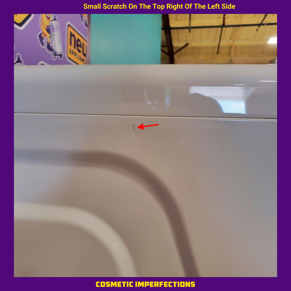 Pictures of Samsung Ivory Smart Gas 7.5 Cu. Ft. Dryer with Steam Sanitize+ and Sensor Dry DVG50BG8300E - Scratch and Dent (Minor) - Neu Appliance Outlet - Discount Appliance Outlet in Austin, Tx