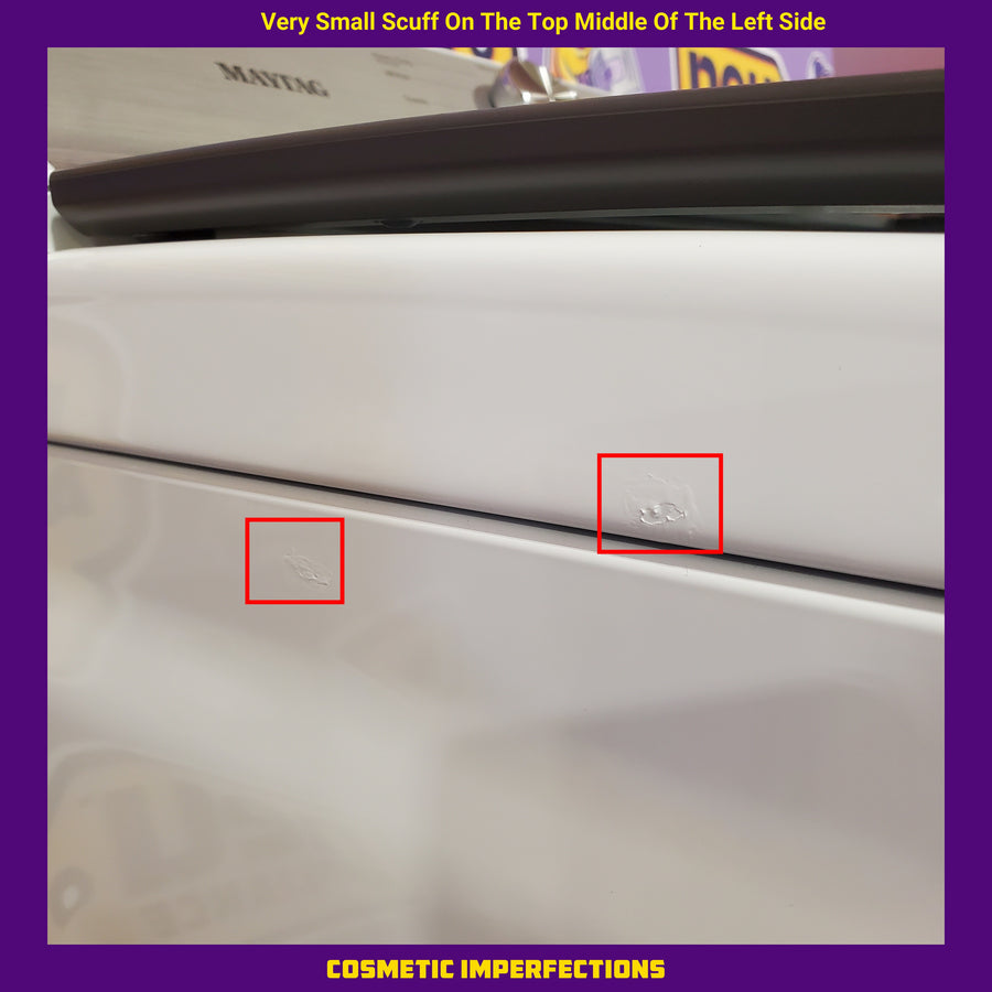 Maytag Top Load 4.8 cu ft Washer with Deep Fill and Slow-Close Glass Lid MVW6200KW - Scratch & Dent (Moderate) and Maytag 7.0 cu. ft Top Load Gas Dryer with Moisture Sensing 16222 - MGD6200KW - Scratch and Dent (Major)