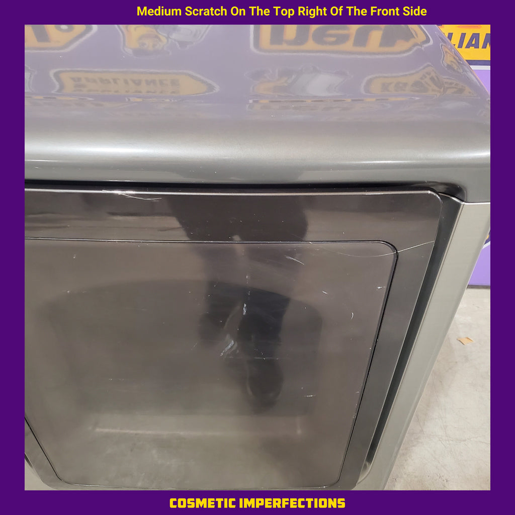 Samsung 4.5 cu. ft. Capacity Top Load Washer with Active WaterJet in Platinum WA45T3400AP - Certified Refurbished and Samsung Platinum Electric 7.4 Cu. Ft. Dryer with Sensor Dry 16065 - DVE45T3400P - Certified Refurbished