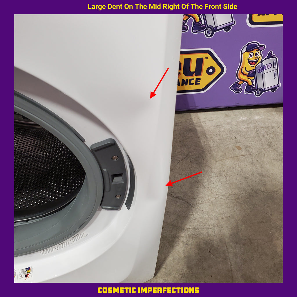 Electrolux 4.5 Cu.Ft. Stackable Front Load Washer with Steam and SmartBoost Wash System ELFW7637AW  - Scratch & Dent (Moderate) and Electrolux 8.0 cu. ft. Front Load Electric Dryer with Perfect Steam 16182 - ELFE7637AW - Open Box