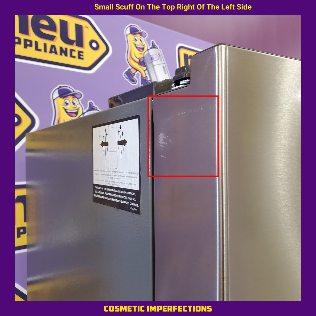 Frigidaire Gallery 20 Cu. Ft. 30" Wide Standard-Depth French Door Refrigerator in Stainless Steel 20SD80 - GRFN2023AF - Scratch & Dent (Minor)