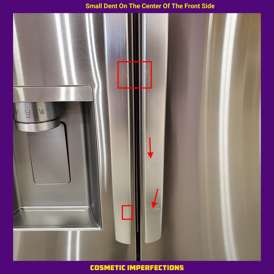 LG 31 cu. ft. Standard Depth MAX 3 Door French Door with Ice & Water Dispenser and Dual Ice Maker LL31H6530S - Scratch & Dent (Major)