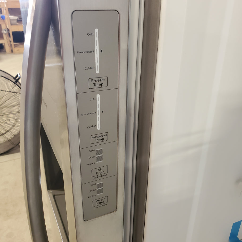Pictures of Frigidaire 33" Wide 22.3 cu. ft. ENERGY STAR Side by Side Refrigerator Stainless Steel with Exterior Water and Ice Dispenser FRSS2323AS - Scratch & Dent - (Minor) - Neu Appliance Outlet - Discount Appliance Outlet in Austin, Tx