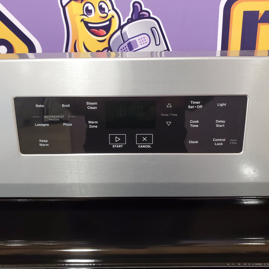 Whirlpool Electric Range with Steam Clean and No Preheat Mode in Fingerprint Resistant Stainless Steel 22133SD174 - WFES3330RZ - Scratch & Dent (Minor)