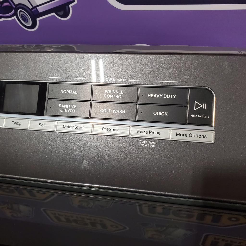 Whirlpool Chrome Shadow Top Load 5.2 Cu. Ft. Washer with Removable Agitator WTW8127LC - Scratch & Dent (Minor) and Whirlpool Chrome Shadow Electric 7.4 Cu. Ft. Dryer with Moisture Sensor 16063 - WED8127LC - Scratch and Dent (Minor)