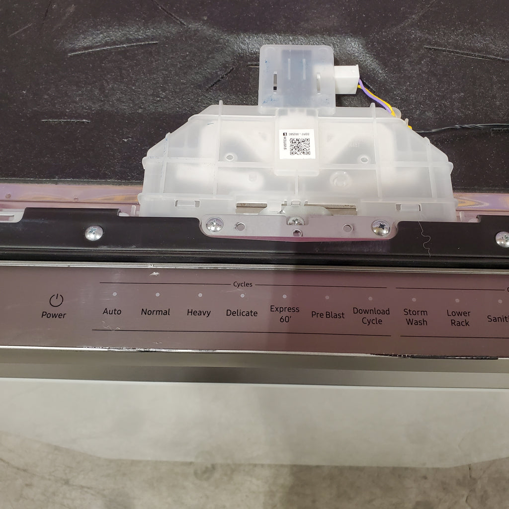 Pictures of Samsung Bespoke 24-in Top Control Built-in Dishwasher (White Glass) With Third Rack, AutoRelease Door, 46-Decibel 25SD085 - DW80CB545012 - Scratch & Dent (Minor) - Neu Appliance Outlet - Discount Appliance Outlet in Austin, Tx