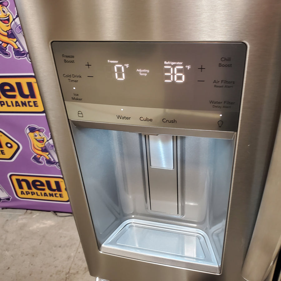 Frigidaire Gallery 26 Cu. Ft. Standard-Depth 4-Door French Door Refrigerator in Fingerprint Resistant Stainless Steel GRMS2773AF - Scratch & Dent (Moderate)