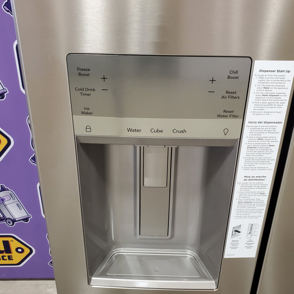 Frigidaire Gallery 22 Cu. Ft. Counter-Depth 4-Door Energy Star Certified Refrigerator in Smudge-Proof Stainless Steel 4SD246 - GRQC2255BF - Scratch & Dent (Minor)