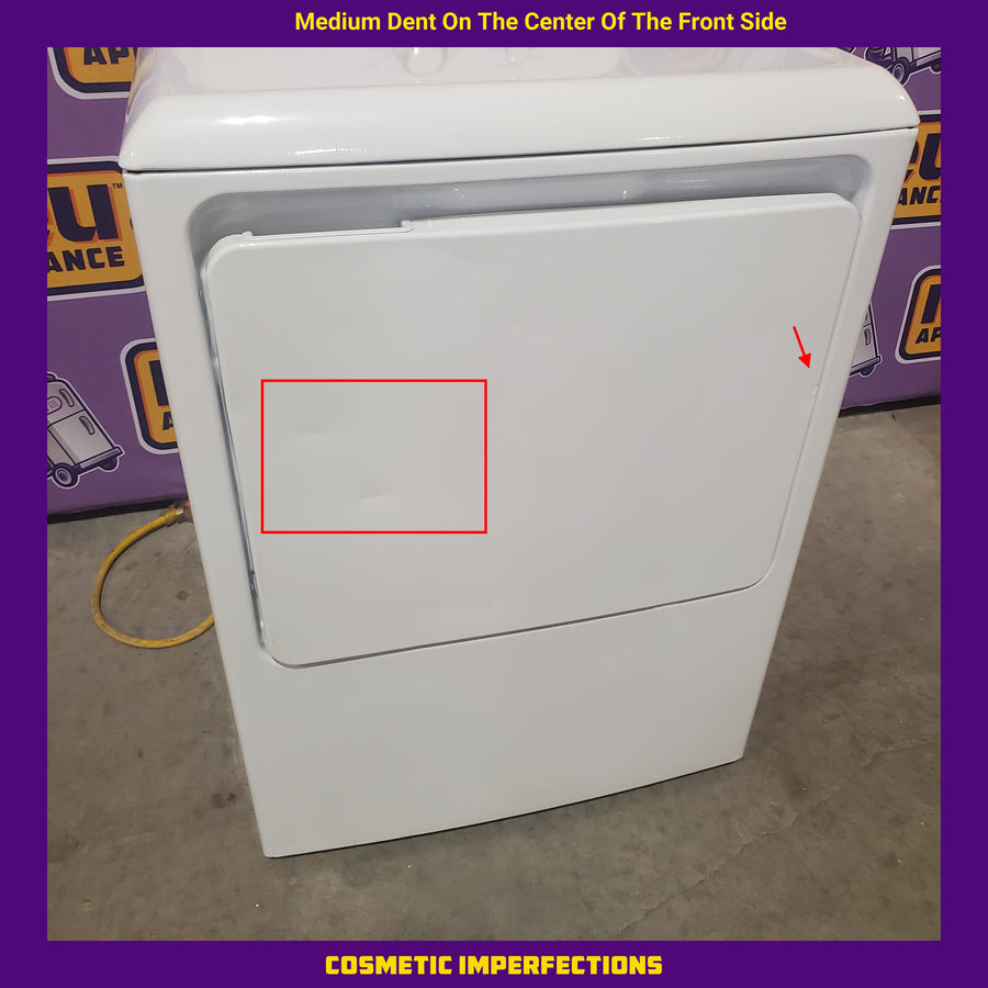 GE® 4.2 cu. ft. Capacity Washer with Stainless Steel Basket Certified Refurbished and GE 6.2 cu. ft. Capacity Electric Dryer with Up To 120 ft. Venting and Shallow Depth GTD33EASKWW - Certified Refurbished