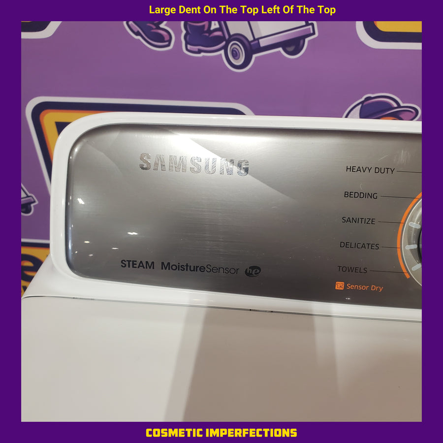 Samsung 7.4 cu. ft. Electric Dryer with Steam DV48H7400EW - Certified Refurbished
