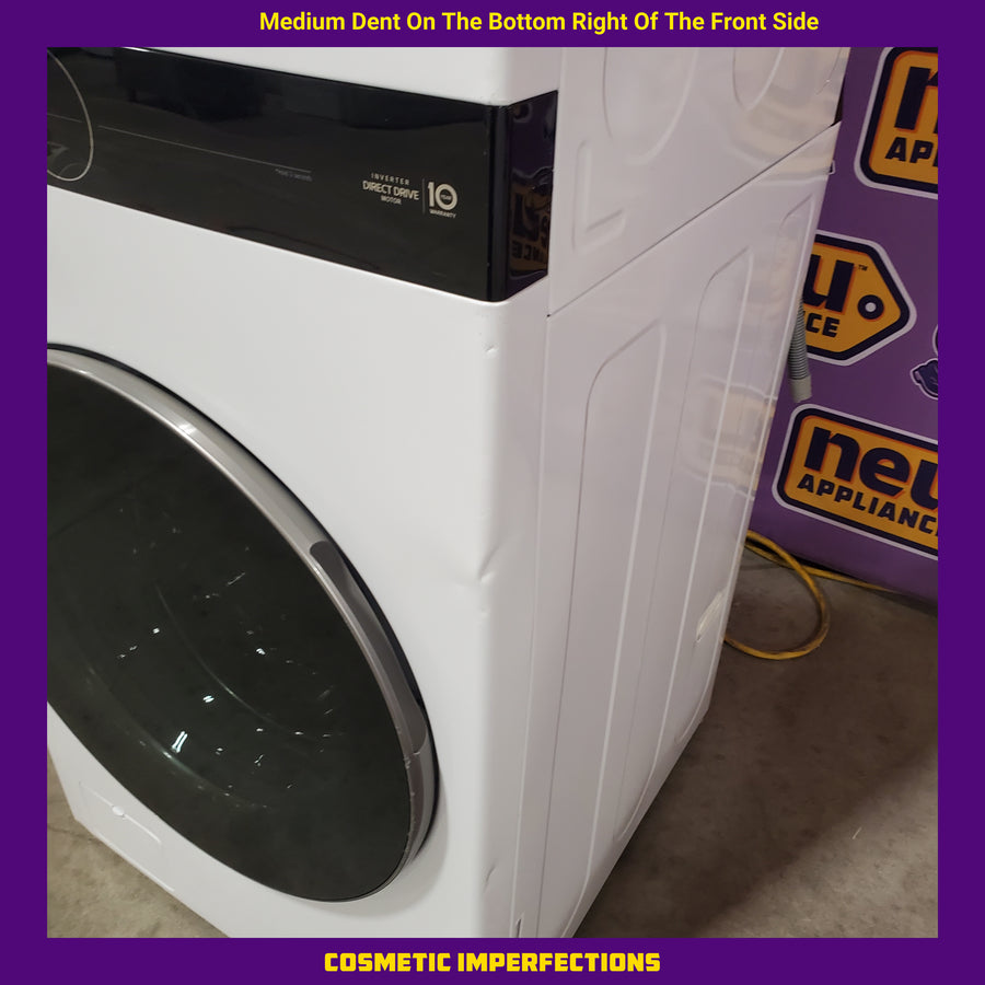 LG Front Load Wash Tower with Center Control 4.5 Cu. Ft. Washer and 7.4 Cu. Ft. Dryer WKE100HWA - Scratch & Dent (Moderate)