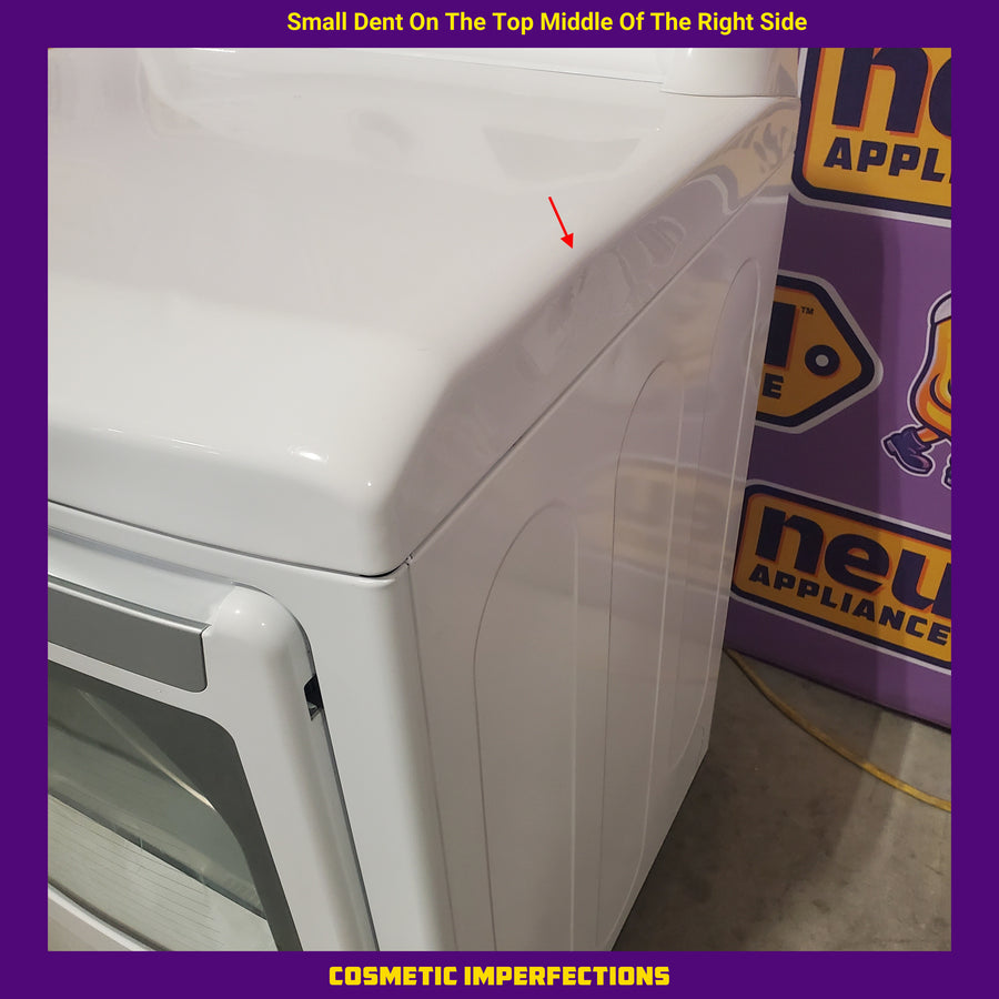 LG White Ultra Large Capacity Gas 7.3 Cu. Ft. Dryer with Sensor Dry DLG7151W - CERTIFIED REFUBISHED