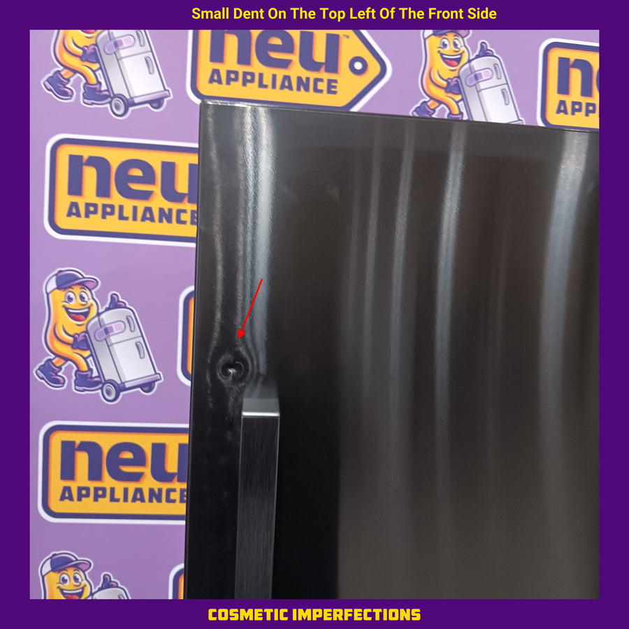 Hisense Black Metallic Steel  17.2 cu. ft. Refrigerator with Bottom Mount Freezer 22321470 - HRB171N6ABE - Scratch & Dent (Moderate)
