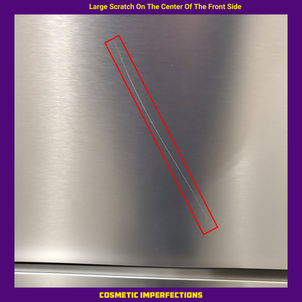 Pictures of Hisense PureSpace 17.2-cu ft Counter-Depth 32-in Wide Bottom-Freezer Refrigerator in Fingerprint Resistant Stainless Steel 22321471 - HRB171N6ABE - Scratch & Dent (Moderate) - Neu Appliance Outlet - Discount Appliance Outlet in Austin, Tx