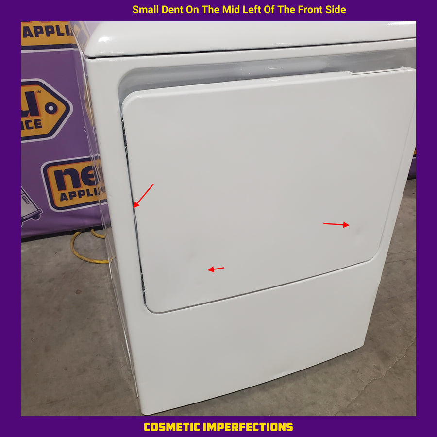 GE® 6.2 cu. ft. Capacity Aluminized Alloy Drum Electric Dryer GTX42EASJWW - Certified Refurbished