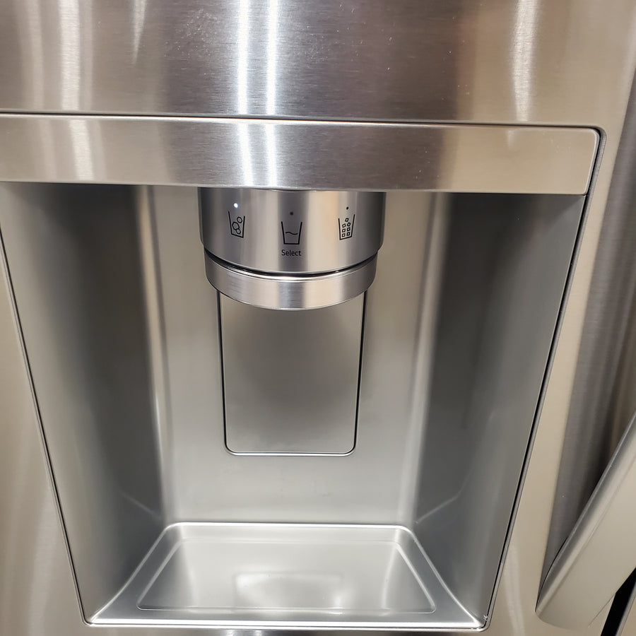 LG 29 cu. ft. Smart Standard-Depth MAX™ 4-Door French Door Refrigerator with Full-Convert Drawer™ in Print Proof Stainless Steel LF29H8330S - Scratch & Dent (Moderate)