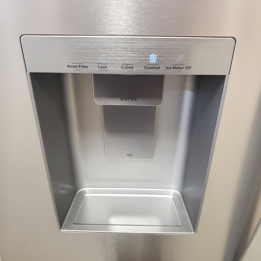 Whirlpool French Door 30 cu ft Refrigerator in Fingerprint Resistant Stainless Finish with In-Door Water and Ice Maker - 30 cu. ft. WRFF3536SZ - Scratch & Dent (Minor)