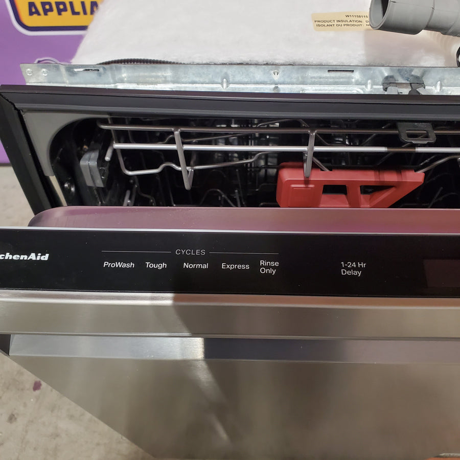 Whirlpool® 24-Inch Top Control Dishwasher with Total Coverage Wash and Auto Open Air Dry in Fingerprint Resistant Stainless Steel WDPS8024SZ - Open Box