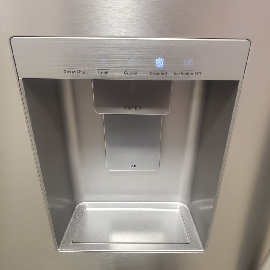 Whirlpool French Door 30 cu ft Refrigerator in Fingerprint Resistant Stainless Finish with In-Door Water and Ice Maker - 30 cu. ft. WRFF3536SZ - Scratch & Dent (Minor)