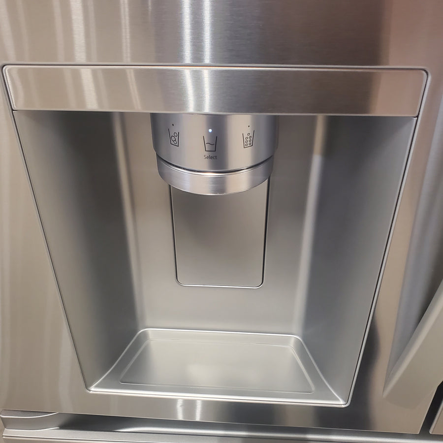 LG 29 cu. ft. Smart Standard-Depth MAX™ 4-Door French Door Refrigerator with Full-Convert Drawer™ in Print Proof Stainless Steel LF29H8330S - Scratch & Dent (Moderate)