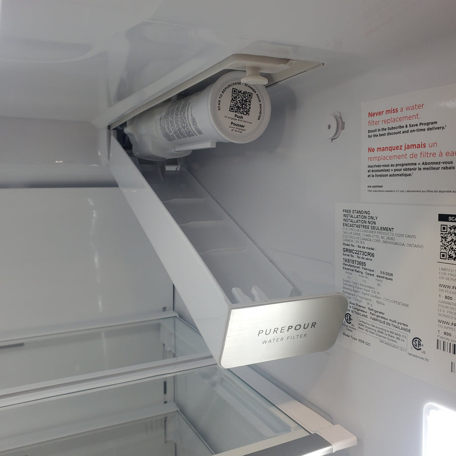 Frigidaire Gallery 22 Cu. Ft. 4-Door Counter-depth French Door Refrigerator with Ice Maker (Fingerprint Resistant Stainless Steel) ENERGY STAR GRMC2273CF - Scratch & Dent (Moderate)