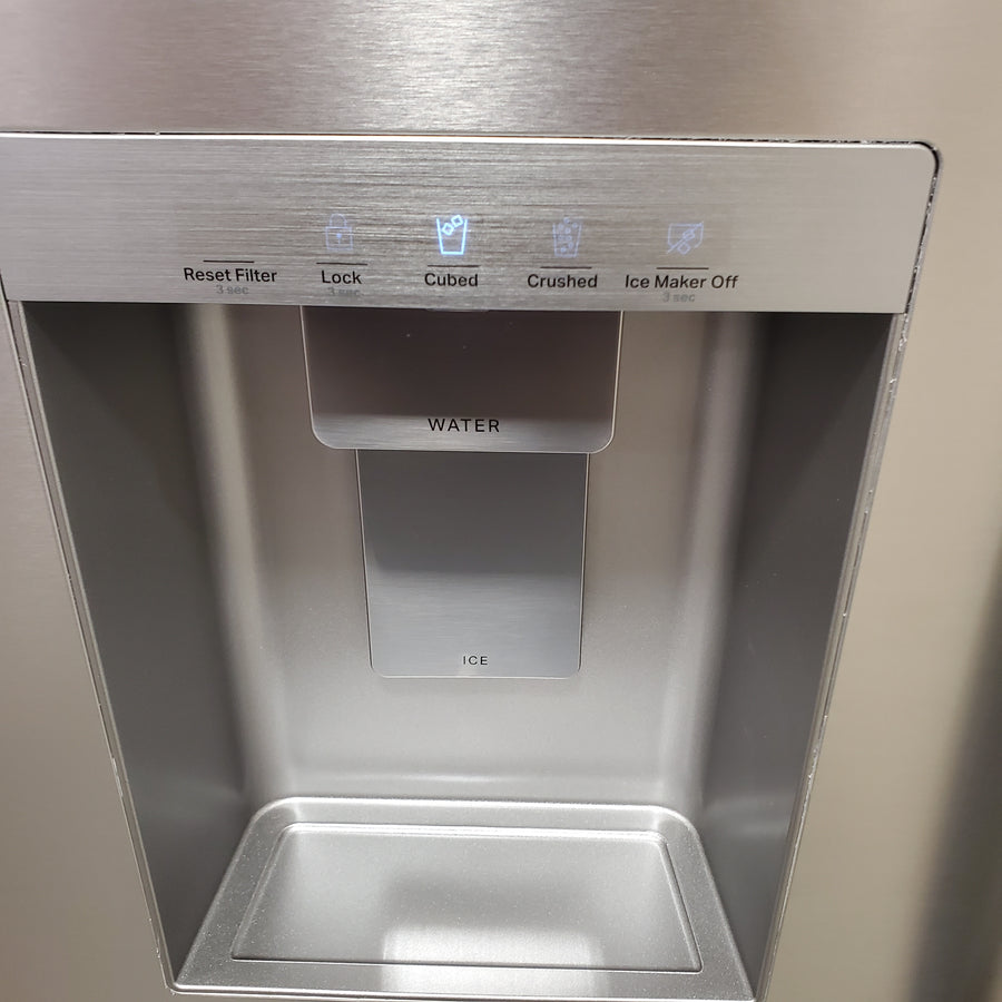 Whirlpool French Door 30 cu ft Refrigerator in Fingerprint Resistant Stainless Finish with In-Door Water and Ice Maker - 30 cu. ft. WRFF3536SZ - Scratch & Dent (Minor)