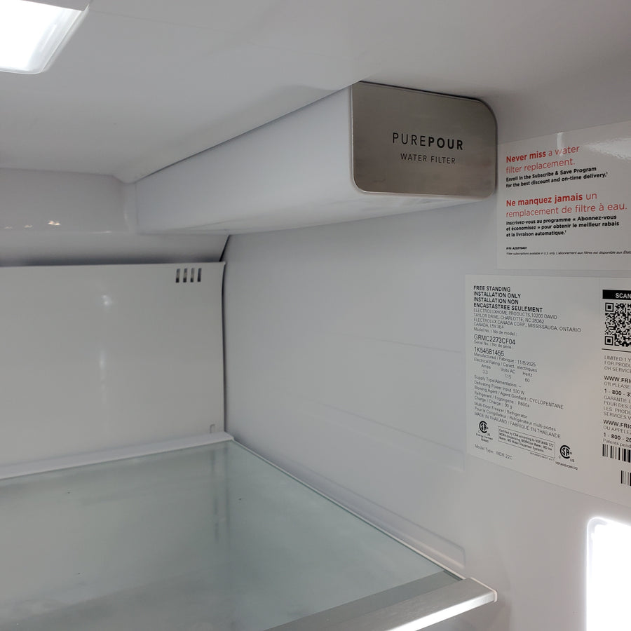 Frigidaire Gallery 22 Cu. Ft. 4-Door Counter-depth French Door Refrigerator with Ice Maker (Fingerprint Resistant Stainless Steel) ENERGY STAR GRMC2273CF - Scratch & Dent (Moderate)