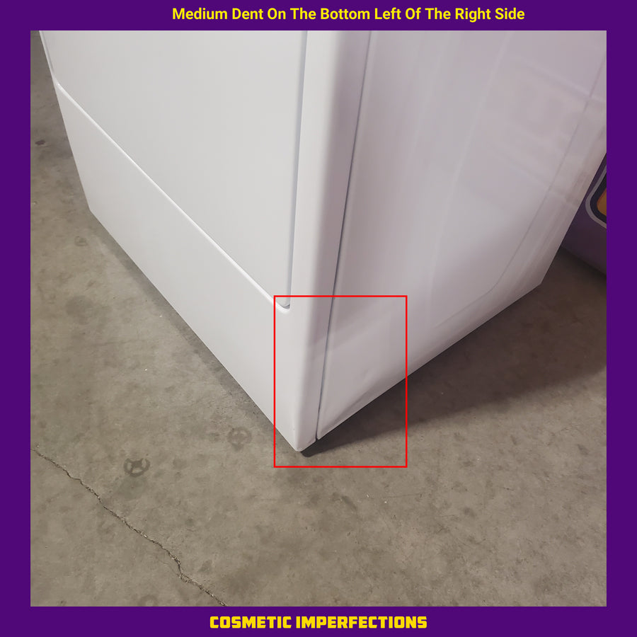 Whirlpool Top Load 4.7 Cu. Ft. Washer in White with 2-in-1 Removable Agitator WTW5057LW - Open Box and Whirlpool 7.0 cu. ft. Electric Dryer with Hamper Door WED5010LW - Scratch & Dent (Minor)