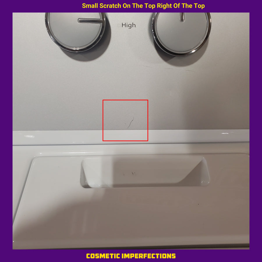 Whirlpool White Electric Extra Large 7.0 Cu. Ft. Dryer with Wrinkle Shield 22421740 - WED4815EW - Scratch & Dent (Minor)