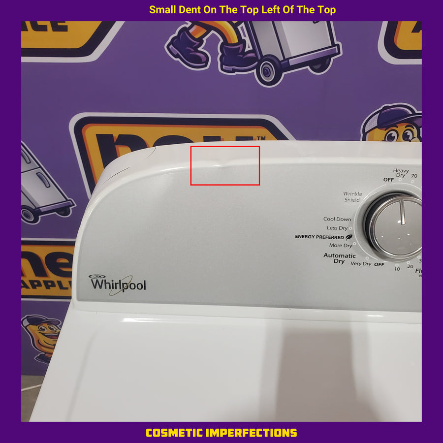 Whirlpool 3.8–3.9 Cu. Ft.  Top Load Washer with 2 in 1 Removable Agitator and Soil Level Selection WTW4957PW - Certified Refurbished and Whirlpool 7-cu ft Vented Electric Dryer WED4815EW - Certified Refurbished