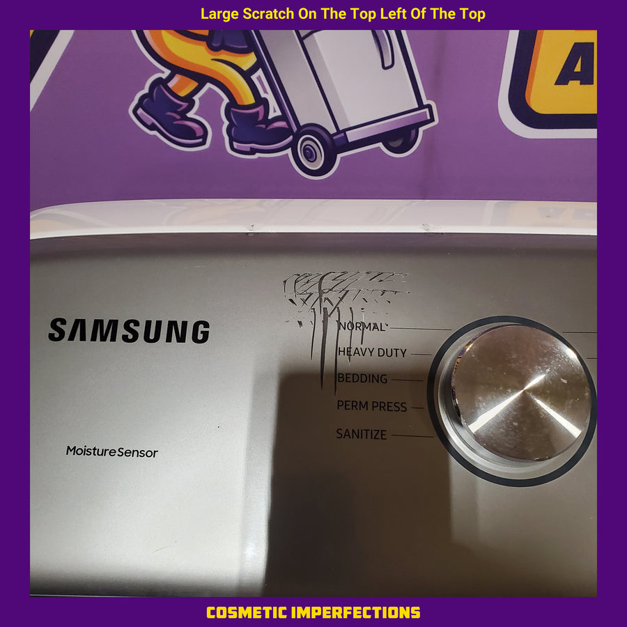 Samsung White Top Load 5.0 Cu. Ft. Washer with Active Water Jet WA50R5200AW - Certified Refurbished and Samsung White Electric 7.4 Cu. Ft. Dryer with Sensor Dry DVE50R5200W - Certified Refurbished