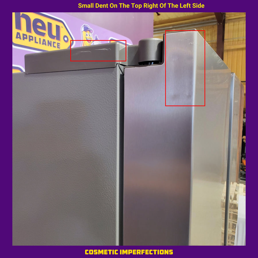 Hisense 29.1 cu. ft. Standard Depth Side by Side Refrigerator Stainless Steel 22142804 - HRS290P5FSE - Scratch & Dent (Moderate)