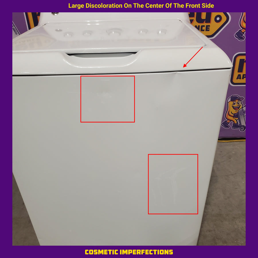 GE® 4.5 cu. ft. Capacity Washer with Stainless Steel Basket in White GTW465ASNWW - Certified Refurbished