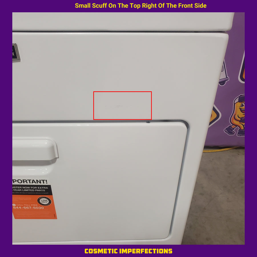 Maytag Top Load 3.8 cu. ft. Washer with Deep Fill and Quick Wash Cycle MVW4005SW - Scratch & Dent (Minor) and Maytag Top Load Electric Wrinkle Prevent 7.0 cu. ft. Dryer with Auto Dry MED4005SW - Scratch & Dent (Minor)