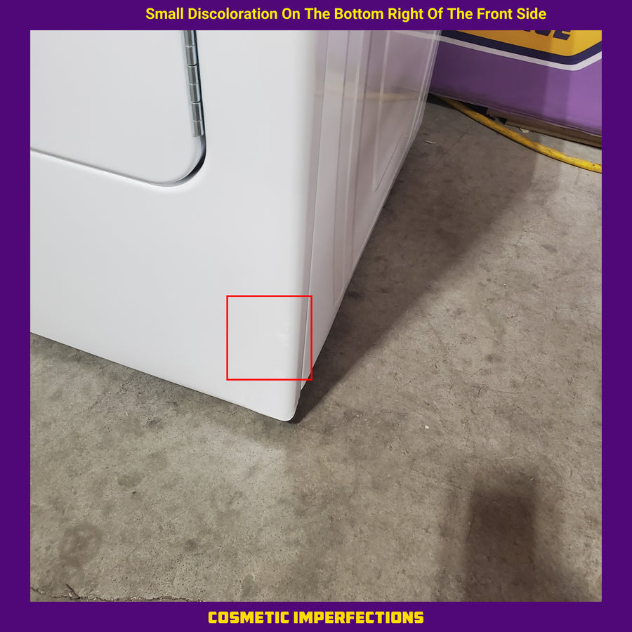 Whirlpool White Electric Extra Large 7.0 Cu. Ft. Dryer with Wrinkle Shield WED4815EW - Scratch & Dent (Minor)