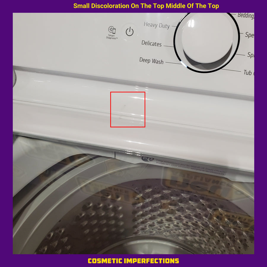 LG Top Load 4.1 Cu. Ft. Washer with TurboDrum Technology in White WT6105CW - Certified Refurbished and LG 7.3 Cu. Ft.  Electric Rear Control Ultra Large Capacity Dryer in White with Sensor Dry DLE6100W - Certified Refurbished