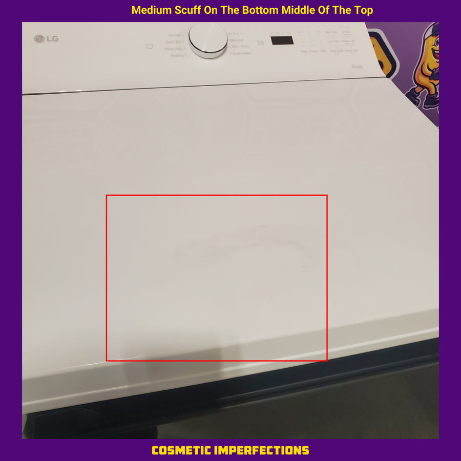 LG 5.0 cu.ft. SMART Top Load Washer in Alpine White with TurboWash WT8200CW - Scratch & Dent (Minor) and LG 7.3 cu. ft. Ultra Large Capacity Rear Control Electric Dryer with AI Sensing and ThinQ® Smart Features DLE8200W - Scratch & Dent (Moderate)