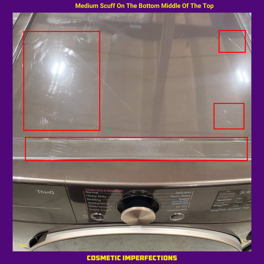LG Front Load 4.5 Cu. Ft. Washer with TurboWash 360 Technology WM4000HBA - Scratch & Dent (Minor) and LG Smart Wi-Fi Enabled Front Load Electric 7.4 Cu. Ft. Dryer with TurboSteam 16265 - DLEX4000B - Scratch & Dent (Moderate)