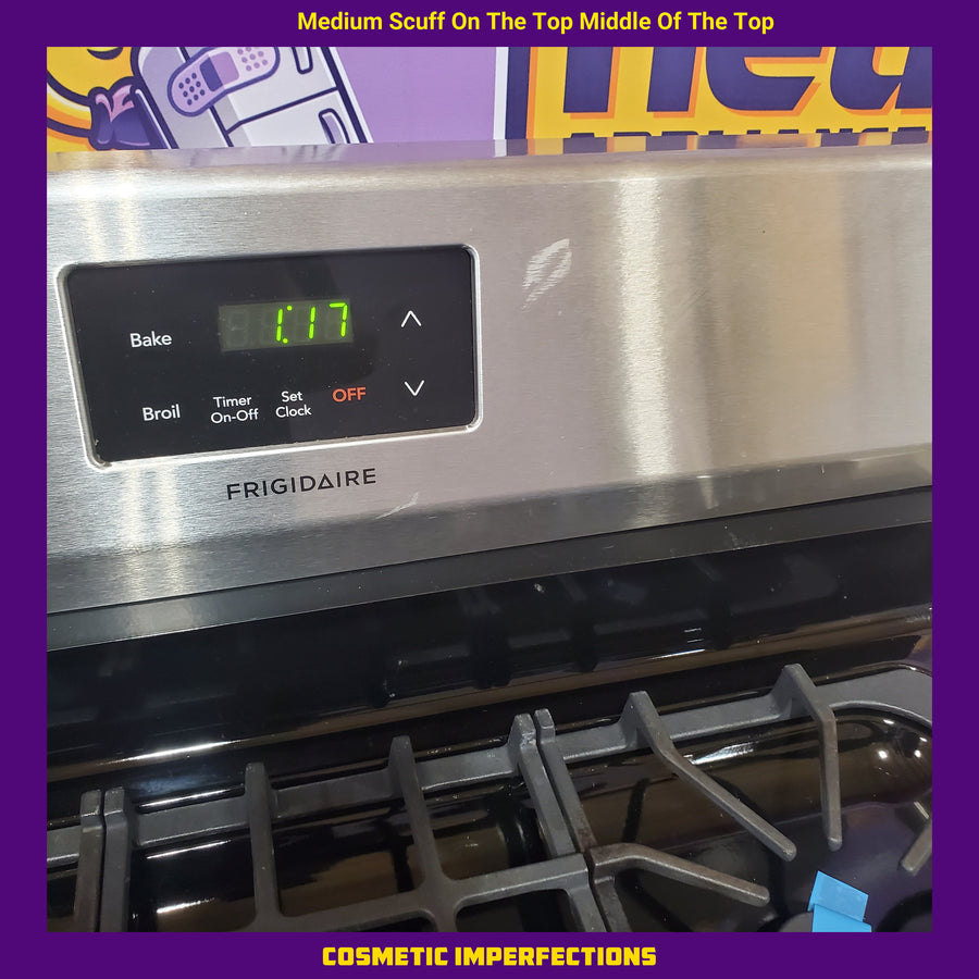 Frigidaire 30 in. 5 Burner Freestanding Gas Range in Stainless Steel FCRG3052AS - Certified Refurbished