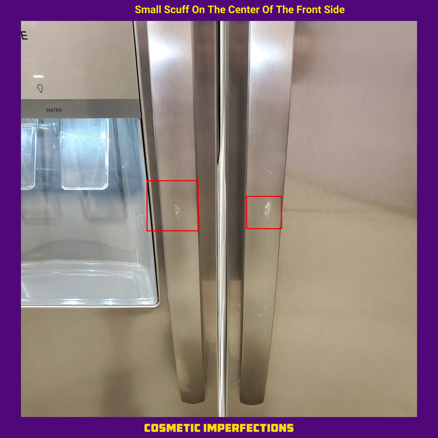 Frigidaire 25.6-cu ft ENERGY STAR Side-by-Side Refrigerator with Ice Maker in Fingerprint Resistant Stainless Steel FRSS26L3AF - Scratch & Dent (Minor)