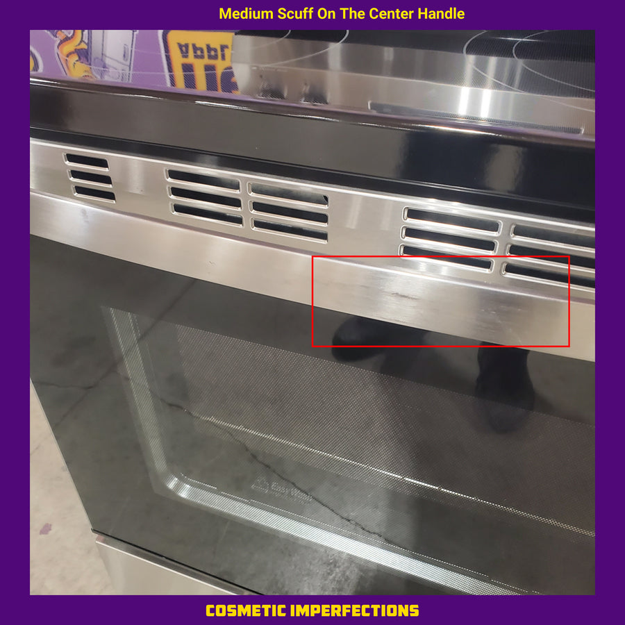 GE ENERGY STAR® 30" Free-Standing Electric Convection Range with No Preheat Air Fry and EasyWash™ Oven Tray GRF600AVSS - Open Box