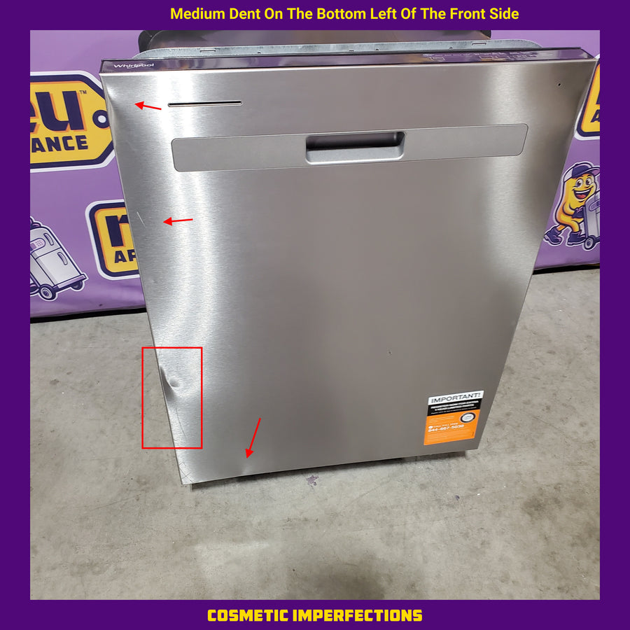 Whirlpool Built In Dishwasher with 55 dBA in Fingerprint Resistant Stainless Steel WDP540HAMZ - Scratch & Dent (Moderate)
