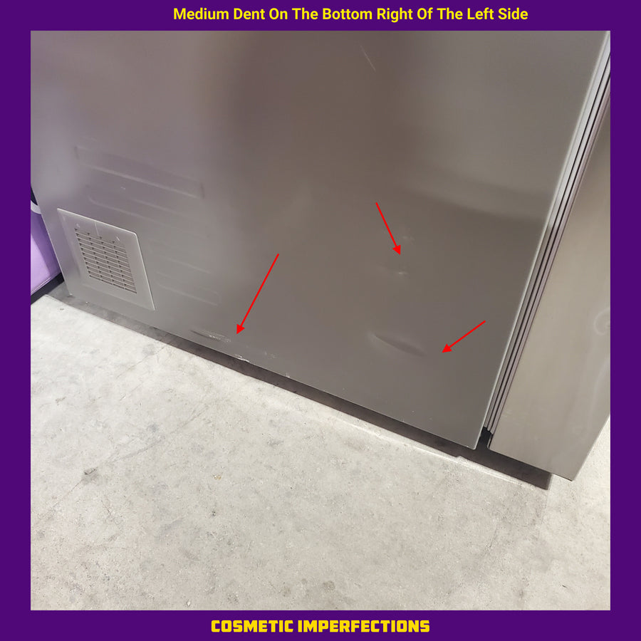 LG 26 cu ft ENERGY STAR Counter-Depth Smart French Door Refrigerator in Fingerprint Resistant Stainless Steel with Dual Ice Maker LRFXC2606S - Scratch & Dent (Moderate)