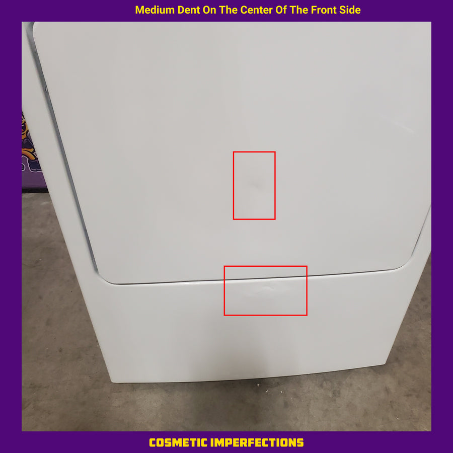 GE 7.2 cu. ft. Capacity Electric Dryer with Up To 120 ft. Venting and Extended Tumble GTD48EASWWB - Certified Refurbished
