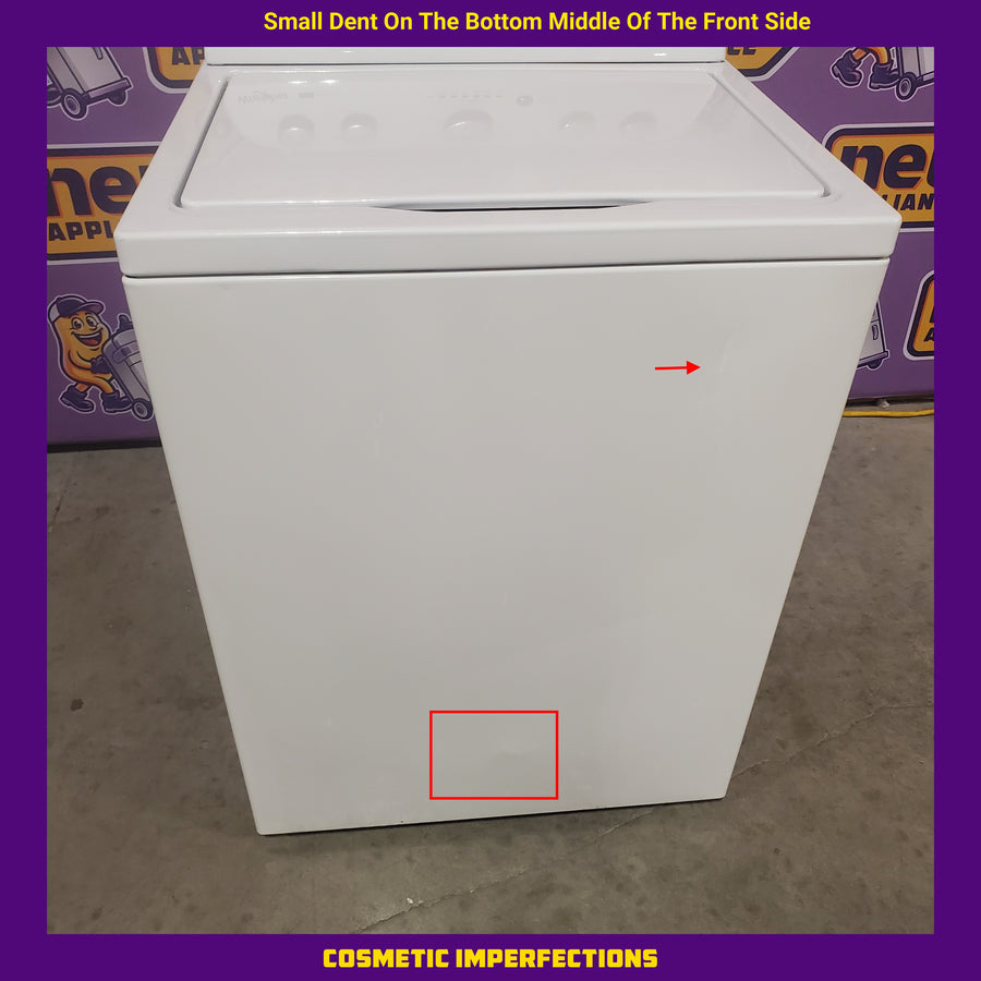 Whirlpool Top Load 3.8 Cu. Ft. Washer with Removable Agitator in White WTW4957PW - Certified Refurbished
