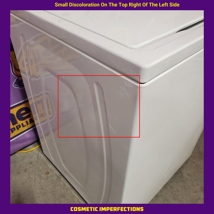 Whirlpool 3.8–3.9 Cu. Ft.  Top Load Washer with 2 in 1 Removable Agitator and Soil Level Selection WTW4957PW - Certified Refurbished and Whirlpool 7-cu ft Vented Electric Dryer WGD4815EW - Open Box (Copy)
