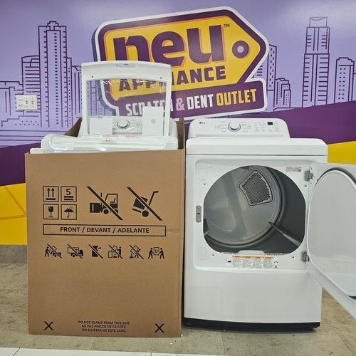Pictures of LG White Top Load 4.5 Cu. Ft. Washer with TurboDrum Technology WT7000CW - New in Box and LG White Gas Ultra Large Capacity 7.3 Cu. Ft. Dryer with Sensor Dry Technology DLG7001W - Open Box - Neu Appliance Outlet - Discount Appliance Outlet in Austin, Tx