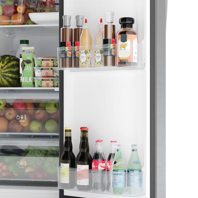 Kenmore 20-cu ft Counter-Depth Side-by-Side Refrigerator with Ice Maker,Water and Ice Dispenser ENERGY STAR Certified 22137396 - 897.51805320 - Scratch & Dent (Minor)