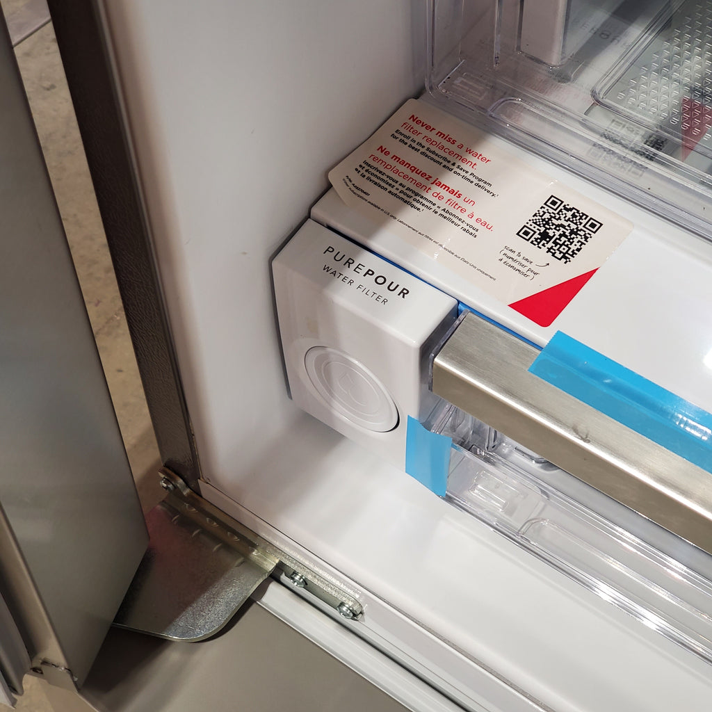 Pictures of Frigidaire 27.8-cu ft ENERGY STAR French Door Refrigerator with Dual Ice Maker in Fingerprint Resistant Stainless Steel 3SD1059 - GRFS2853AF - Scratch & Dent (Moderate) - Neu Appliance Outlet - Discount Appliance Outlet in Austin, Tx